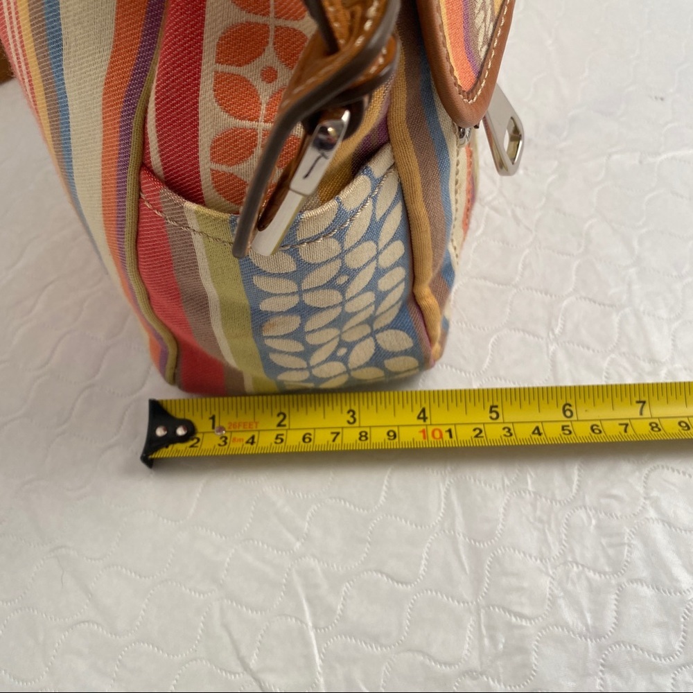 Fossil multicolor leather and canvas crossbody bag - image 12